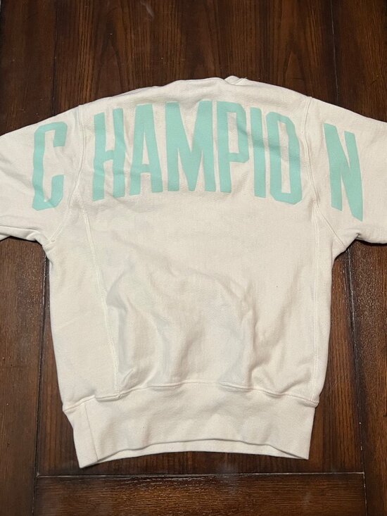 Champion Tops - Champion Reverse Weave Sweatshirt Crewneck White Spirit Jersey Classic Unisex XS